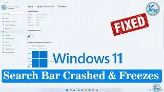 ✅ How To Fix Search Bar Crashes & Freezes in Windows 11 (Can't Type in Search Bar)