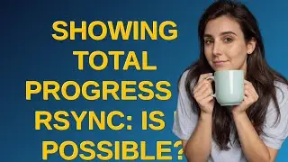 Showing total progress in rsync: is it possible?