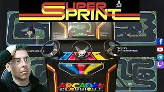 SUPER SPRINT (Arcade/ Coin Op - GAMEPLAY DISPERATO) - Atari