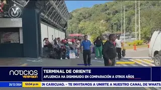 Venezolanos se movilizan desde el Terminal de Oriente para pasar fiestas en familia