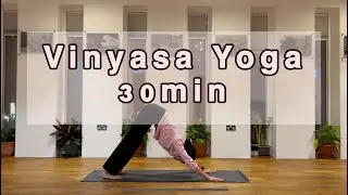 30 min Vinyasa Yoga (Low Lunge, High Plank, Warrior 2, Triangle, Wide legged Forward Fold)
