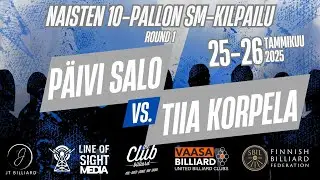 P&auml;ivi Salo Vs. Tiia Korpela / Round 1 / Naisten 10 pallon SM kilpailut, Vaasa