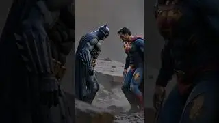 SUPERMAN vs BATMAN | PART 2 &ndash; NO MERCY | Brutal Cinematic City Fight | AI Hero Battle #shorts