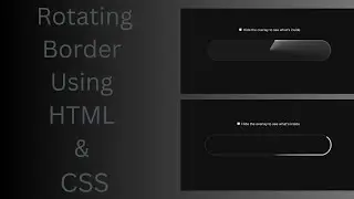 Rotating Border || HTML CSS