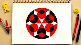 Geometric Circle Patterns || How to Draw Geometric Circle Design step by step || Circle Mandala