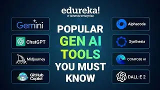 Top 15 Popular Gen AI Tools You Must Know | Best Generative AI Tools To Boost Productivity | Edureka