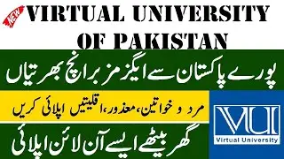 Virtual University Jobs 2022 Online Apply for Examinations Supervisory Staff Male/Female Pakistan