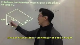 8.2k Example Prism Surface Area Find Height