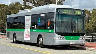 Transperth bus number 1940 engine sound (deafeningly loud ZF Ecomat)