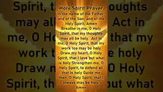 Prayer to the Holy Spirit || Holy Spirit Prayer