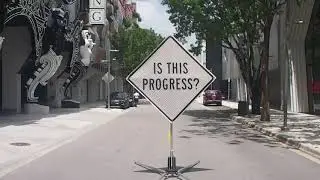 misael soto, IS THIS PROGRESS? (Design District, Miami at NE 1st Ave. and NE 41st St.), 2020
