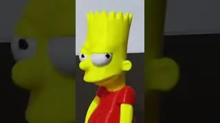 🖨️ 3D Printing Bart Simpson in the Most Satisfying Way | Cool 3D Prints #BartSimpson #ASMR #3DPrint