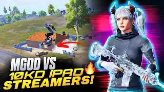 MGOD Solo vs. 2 IPAD 10KD STREAMERS SQUAD In The *NOVO!! | BGMI 🔱