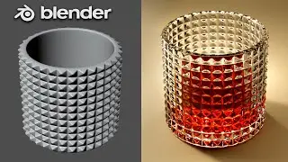 TUTORIAL — Create Crystal Drinking Glass in Blender