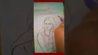 A royal lady always embraces her inner beauty and rules #art #reelsonyoutube #watercolourpainting
