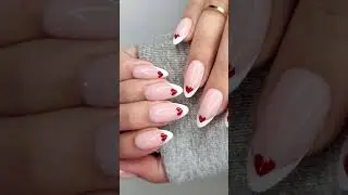 Romantic Red Heart French Nails &ndash; The Timeless French with a Modern Twist
