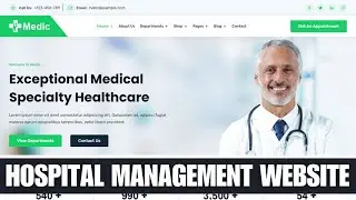 How to make hospital website | create hospital management system | create hospital website