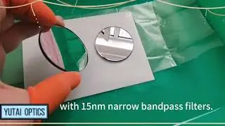 13/15nm Bandwidth 222/254/273nm UV Pass 15% Transmission Narrow Band Pass Quartz Optical Filters