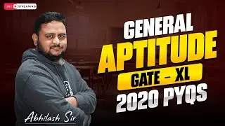 GATE-XL General Aptitude | 2020 PYQs Explained 🔥 | Live Class