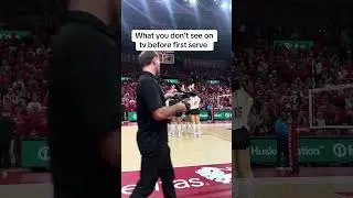 What you don&rsquo;t see on tv before first serve at a Nebraska Volleyball Match