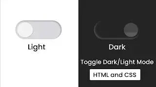 Create a Dark & Light Mode Toggle Button 🌙☀️ | HTML CSS Tutorial
