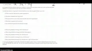 Ellis Genetics Practice Problems