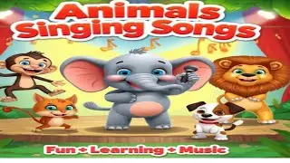 🐘🦁 Animals Singing Songs 🎵 | Fun Learning Jungle Music for Kids