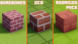 Barebones vs OCD vs Rodrigos Pack | Texture Comparison