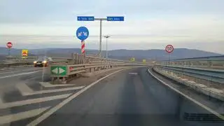Filmare completă Aiud - Alba Iulia , Autostrada A10 , Sebeș - Turda - 04.12.2021