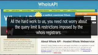 Whois Domain Name - Whoisxmlapi.com