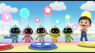 Five Little Robots Learn Left and Right | Fun Kids Learning Song and Nursery Rhymes Collection