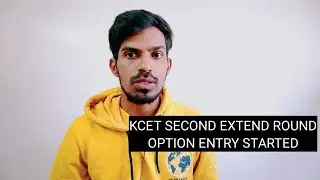 KCET 2021 SECOND EXTEND ROUND OPTION ENTRY STARTED