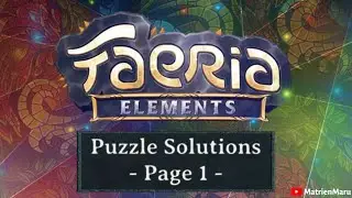 Faeria Elements Puzzle Solutions: Page 1