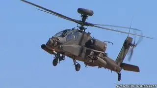 AH-64 Apache Hover Demo @ 2013 El Centro Air Show