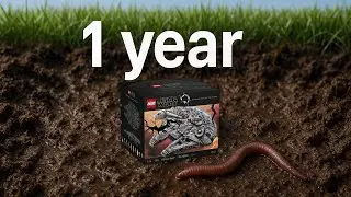 Выкапываем зарытый набор Lego спустя год...