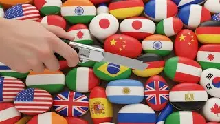 Satisfying Soap Cutting Ai 🌍🧼 | World Countries Flag Soaps ASMR | Relaxing Sounds 😇