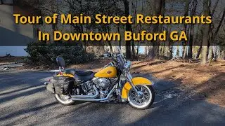 Harley Tour of Buford Restaurants, a Little History, and Lake Lanier to Finish Off Buford Georgia.