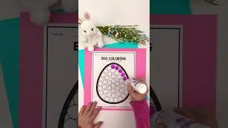 Easter Egg Coloring for Kids Dot Painting Art Pages #kidslearning #preschool #easter #kindergarten