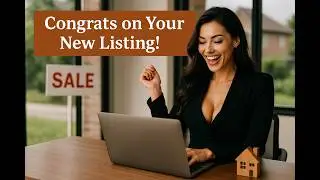 Real Estate Photography Sales Tip - Congrats on Your New Listing