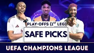 UEFA Champions League Play-Offs Predictions (1st  Leg) | SAFE FOOTBALL PREDICTION | 17 - 18 Feb 2026