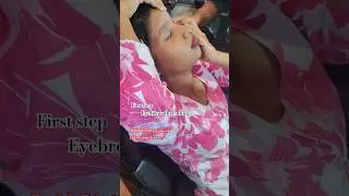 How to eyebrow threading and hair cutting ✨💫😊 #how #threading #hair #eybro #eyebrowthreading #style