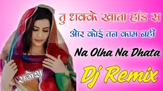 Na Olha Na Dhata Remix || New Haryanvi Song || Tu Dhake Khata Hande Se Or Tn Koi Kam Nahi