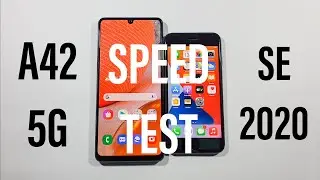 Samsung A42 5G vs Iphone SE 2020 Speed Test