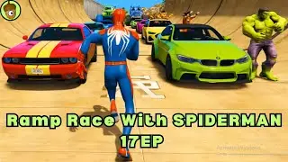 Ramp Race with SPIDERMAN (Race for Kids) | Superhero Race (Nuts Show EP17)