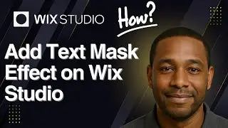 Как добавить эффект текстовой маски в Wix Studio (урок 2025)