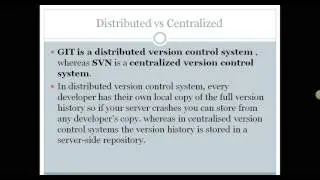 git vs svn - fundamental differences