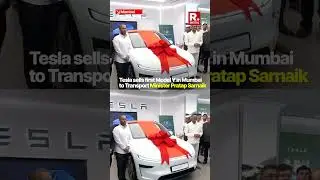 Tesla Sells First Model Y To Minister Pratap Sarnaik In Mumbai | Maharashtra | Elon Musk