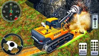 Train Tunnel construction Excavator 4x4 || Android gameplay 🎮