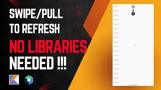 Swipe/Pull to Refresh with Material 3 – No 3rd Party Needed!