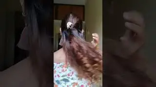 Easy hairstyle for straight, curly & wavy hair! Do subscribe for more #shortcurly #curly #curlyqueen